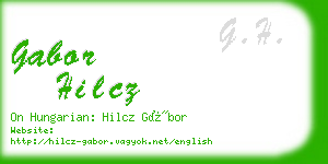 gabor hilcz business card